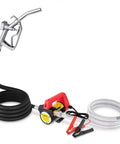Heavy Duty 12V Diesel Transfer Pump Kit 11.9 GPM Electric Fuel Pump With Nozzle And Hose Flows Diesel And Kerosene Easy Skip The Headache Setup Portable.