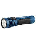 Seeker 4 Pro Rechargeable Flashlight 4600 Lumens With USB C Port IPX8 Waterproof in midnight blue with textured grip