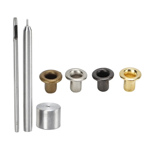 2mm Plated Copper Grommet Kit With Mini Eyelets And Plastic Storage Box For Shoelaces Belts And Craft Projects