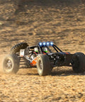 1-12 Scale All Terrain RC Truck With 4x4 Drive High Speed 38 Km/h Remote Control Car racing off-road in a dusty terrain