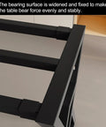 Heavy Duty Metal Desk Legs Built Tough As Nails Industrial Table Frame With Rubber Floor Pads For Adjustable Standing Desk Workbench close-up of bearing surface.