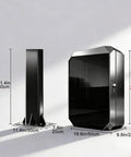 EV Charger Protector Box Pedestal Stand delivers badass weather proof security; galvanized steel; dimensions shown in image.