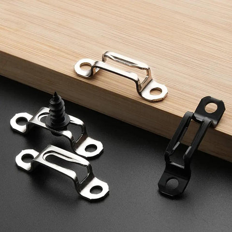 Heavy Duty Knockout Performer Invisibly Sliding Furniture Connectors For Home Makeover Cabinets And Closets No Sweat Install hidden hardware clips on wood.