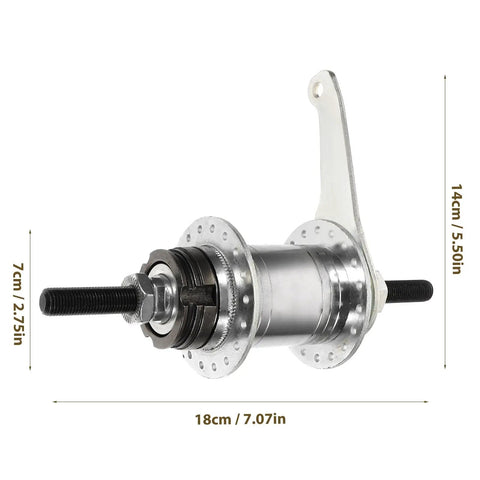 Rear Hub Replacement Assembly With Bearings For Bike Coaster Brake 36 Holes Steel MTB Rear Hub Part Upgrade Durable Ride Ready
