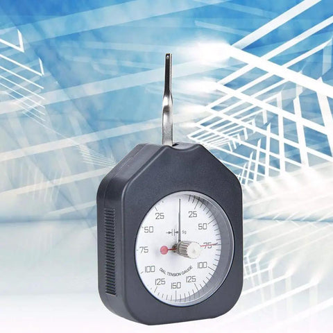 Dual Needle Dial Tension Meter For Mechanical Assembly And Vehicle Repair, Clear Reading Tensiometer With Transparent Cover, Pro Grade Multiuse Tool For Spring Tension, Electronic Switch Testing, Valve And Micro Switch Checks black