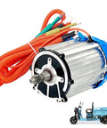 Beefy 3200 RPM 2000W Brushless DC Electric Tricycle Motor With Pure Copper Core And Aluminum Shell Dual Voltage 48V 60V 72V Low Noise Trike Drive For DIY Electric Tricycles And Quadricycles, silver motor with wiring