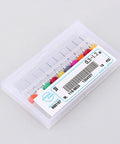10 Piece Micro Drill Bits Set For PCB Engraving in plastic case with size label visible, tungsten carbide, assorted colors