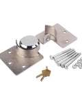 Hidden Shackle Van Door Lock System with Built Tough Heavy Duty Steel Padlock and Hasp Set, bolts and keys included