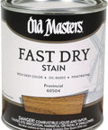 Fast Dry Interior Wood Stain For Cabinets Doors And Furniture, Provincial Warm Hue in a one quart jug for woodworking projects.
