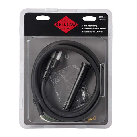 Heavy Duty Replacement Cord Assembly For Circular Saws 120 Volt Power Cord For Worm Drive Models Black Medium 1 Pack