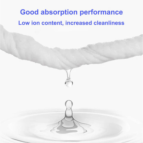 Top Shelf Heavy Duty Industrial Cleanroom Wipes Six By Six Double Knit One Hundred Percent Polyester Lint Free Cloths Bag Of Two Hundred showing absorption and cleanliness.