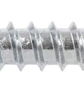 Beefy Hex Lag Screws Half Inch By 16 Inch Zinc Coated, showing coarse threads and hex head, ideal for wood or masonry fastening.