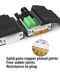 DB26 Breakout Connector Solderless RS232 D Sub 26 Pin Port Terminal Male Adapter with gold plated contacts and copper core