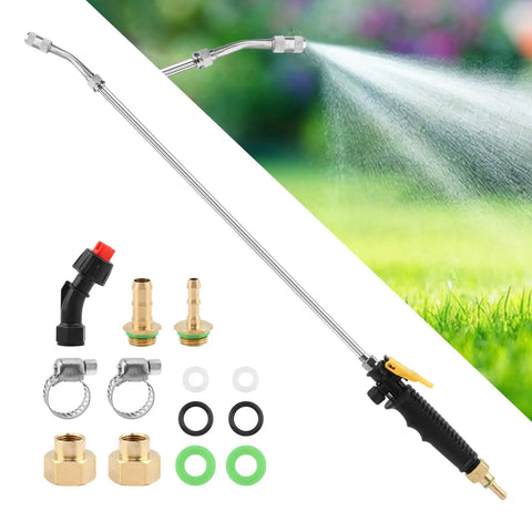 28 Inch Sprayer Wand With Universal Hose Fittings Brass Barbs For One Quarter Inch And Three Eighths Inch Hoses