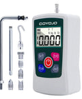 Digital Force Gauge Go To Tool For Real Time Peak And First Peak Measurements High Precision Push Pull Meter For Tension And Compression Testing Ideal For Quality Control And Material Testing In N Kg Lb Oz white handheld digital force gauge with metal attachments