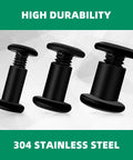 Thirty Pack Of Solid Binding Post Screws With Socket Cap Heads M4 M5 M6 By 10mm Long featuring multiple screws showcasing black zinc finish.