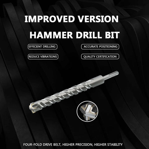 CATITO 1 in x 10.24 in SDS-Plus hammer drill bit for masonry, bricks and concrete