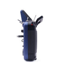Side view of Tandem X18 Radio Transmitter Dual Band 2.4GHz And 900MHz TD System with ergonomic case and switches visible