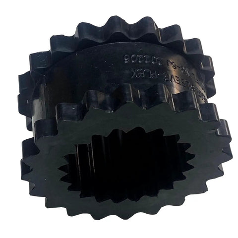 EPDM Rubber Sleeve Coupling Insert for S-Flex Series, Solid One-Piece Design, 6 Inch Outside Diameter, 3 Inch Elastomer Length, 2340 In-Lb Rated Torque, Heavy-Duty Fit for Motors Pumps Compressors Blowers Mixers Conveyors, -30 to 275 F black insert