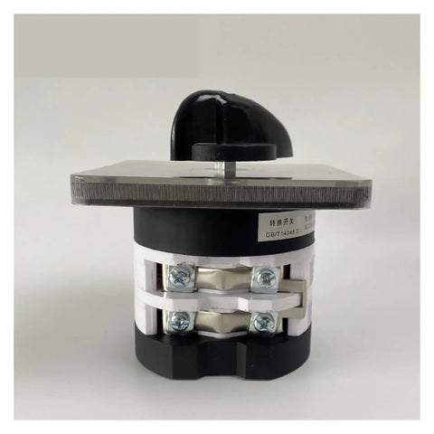 Changeover Rotary Cam Switch LW31 With 0 To 4 Positions, 660V 50A, Three Stages, Two Poles, Eight Terminals, Silver Finish
