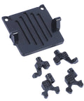 Beefy Aluminum Adjustable Shock Tower Mount Set For 1/24 RC Crawler Axial SCX24 Upgrade Kit Black CNC Machined Brackets