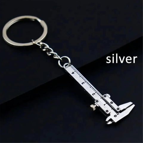 Compact Mini Vernier Caliper Key Ring With Alloy Body For Precise Measurements 0.0 To 1.57 Inches Range silver version