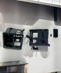 Combo Electrical And Low Voltage Old Work Box 2-Gang Cut-In Retrofit For Power And Data, Dual Voltage Box, black finish
