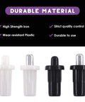 60 Piece 4 Sizes Spring Loaded Cabinet Door Repair Pins Set durable black and white pins with high strength iron features