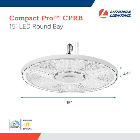 Ultra Bright LED High Bay Light 21000 To 27000 Lumens Adjustable 4000K Or 5000K UVOLT 120 347V Round Pro Ceiling Fixture