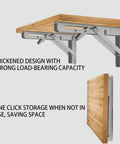 Four Pack Folding Shelf Brackets Built To Last Heavy Duty Wall Mount Triangle Design For Floating Shelves And Desks Space Saving DIY Brackets