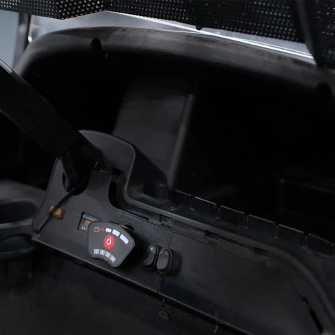 Close-up of keyless ignition starter panel for golf carts with PIN code universal replacement part easy install, front view.