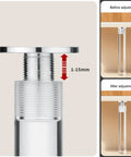 Adjustable Acrylic Furniture Legs 4 Piece Set With Screws, Beefy Heavy Duty Replacement Feet, height adjustment 1-15mm, 15 cm