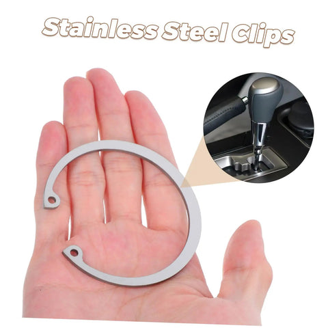 Stainless Steel Snap Ring Kit Five Piece C Clips Circlips Retaining Rings for Shafts Pins and Studs, Rust Resistant 304 Stainless Steel
