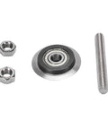 Sharp Replacement Wire Stripping Machine Vane Wing Blade By Oppwong with bearing, nuts, and metal shaft for precision cutting.