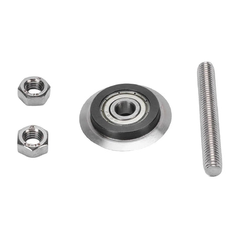 Sharp Replacement Wire Stripping Machine Vane Wing Blade By Oppwong with bearing, nuts, and metal shaft for precision cutting.