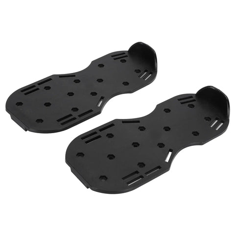 Lawn Aerator Spike Shoes For Easy Yard Repair And Deep Root Growth Durable PP And Iron Build laying flat on surface