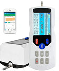 Pro Grade Portable Digital Surface Roughness Tester With 13 Parameters And 0.001 Micron Resolution Diamond Sensor 160 Micron Measurement Range Inductive Technology For Industrial And Laboratory Use Fast Accurate Surface Quality Analysis, handheld unit with phone display