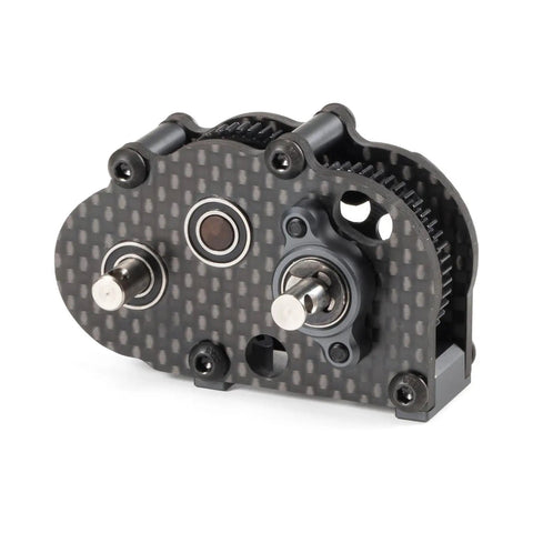 Ultralight Carbon Fiber Overdrive Transmission OD3 For AR44 Capra Axle LCG 1x10 RC Rock Crawler Ultra Compact Gearbox side view