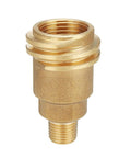 Heavy-Duty Propane Quick Connect Adapter QCC1 Type 1 to One Quarter Inch Male NPT Brass Tank Connector for RVs