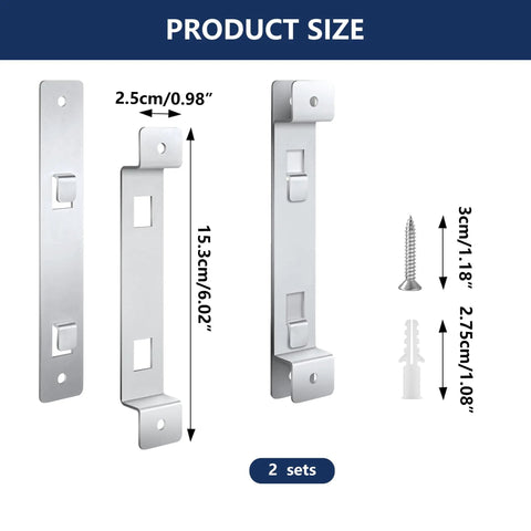 Rustproof Galvanized Bird House Hanger Brackets Built Tough Two Pack With Screws For Trees And Poles Outdoor Use Easy Install Secure Mount For Bird Houses Nesting Boxes And Feeders