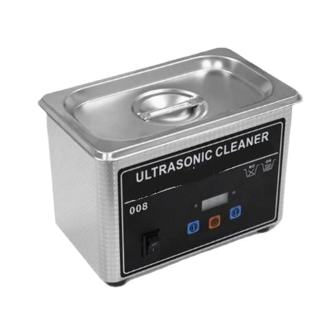 800ml Ultrasonic Cleaner Machine With Heating Function And Digital LED Timer For Jewelry Glasses Dental Parts Manicure Tools And Precision Items Efficient Deep Cleaning Bath For Home Use, stainless steel design.
