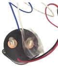 Heavy Duty Glcp250haana High Voltage Dc Contactor Relay With 12 To 36V Coil And 250A Rating For Up To 1000V Dc close-up view showing terminals and wires.