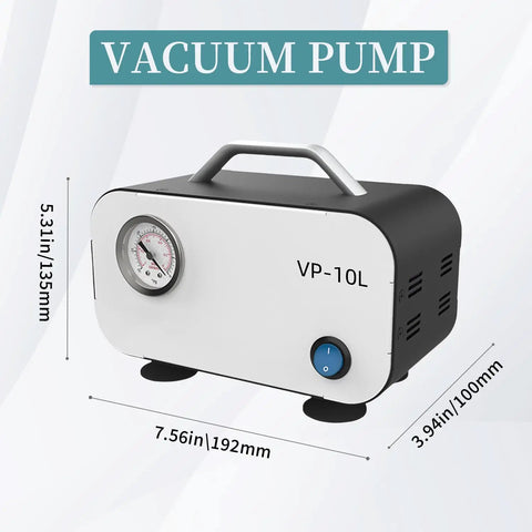 Compact Lil Portable Diaphragm Vacuum Pump 10L Min Oil Free For Lab Filtration Oilless Mini Pump With 110V Power