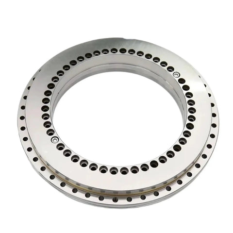 Hardcore YRT260 P4 High Precision Turntable Bearing And Rock Solid Rotary Table Slewing Support Engineered For Smooth Motion In 260X385X55MM Bearing Steel Construction, close-up of rotary bearing detail