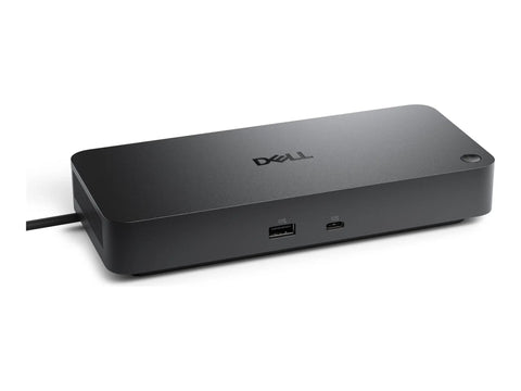 Thunderbolt 5 Docking Station Featuring Beast Mode 300W Power Delivery And Zero Lag Sync For Power Users, sleek black design with ports.