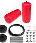 FLOVENTIS air suspension kit: two red air bags with hoses, fittings, and mounting hardware