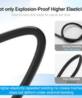 One Quarter Inch OD Polyurethane PU Pneumatic Air Hose Tubing Kit 32.8 Feet 10 Meter 25 Pack With Unions Elbows Y Splitters Tees And Male Fittings Heavy Duty Air Brake Line Tubing For Compressed Air Systems showing flexibility features
