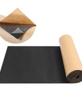 Badass Neoprene Foam Padding Sheets With Strong Adhesive Backing High Density Closed Cell Cushioning Knockout Shock Absorption Waterproof Dust Proof Glue Mat For Indoor Outdoor Use Black roll and sheet.