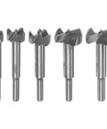 Kickass 5 Piece Forstner Bit Set 15 20 25 30 35 Mm With Round Shank Design Built From Durable High Speed Steel for precise drilling.
