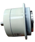 Side view of Miniature Twin Shaft Magnetic Powder Clutch And Tension Controller For Electromagnetic Powder Clutch Brake PMC Point Five To Five Newtons